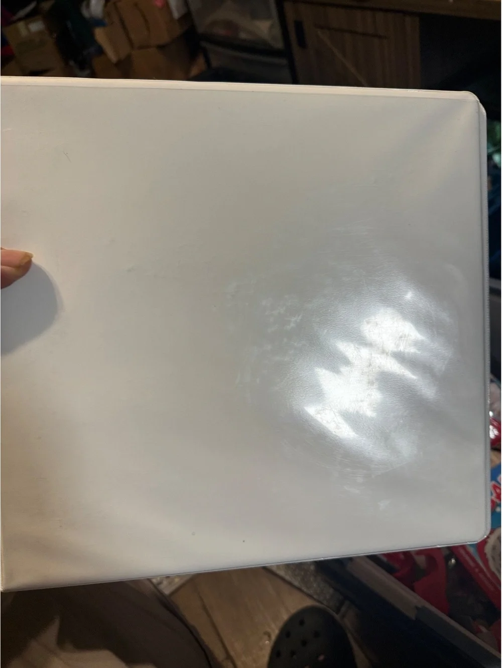 Samsill White 3-Ring Binder with Metal Rings